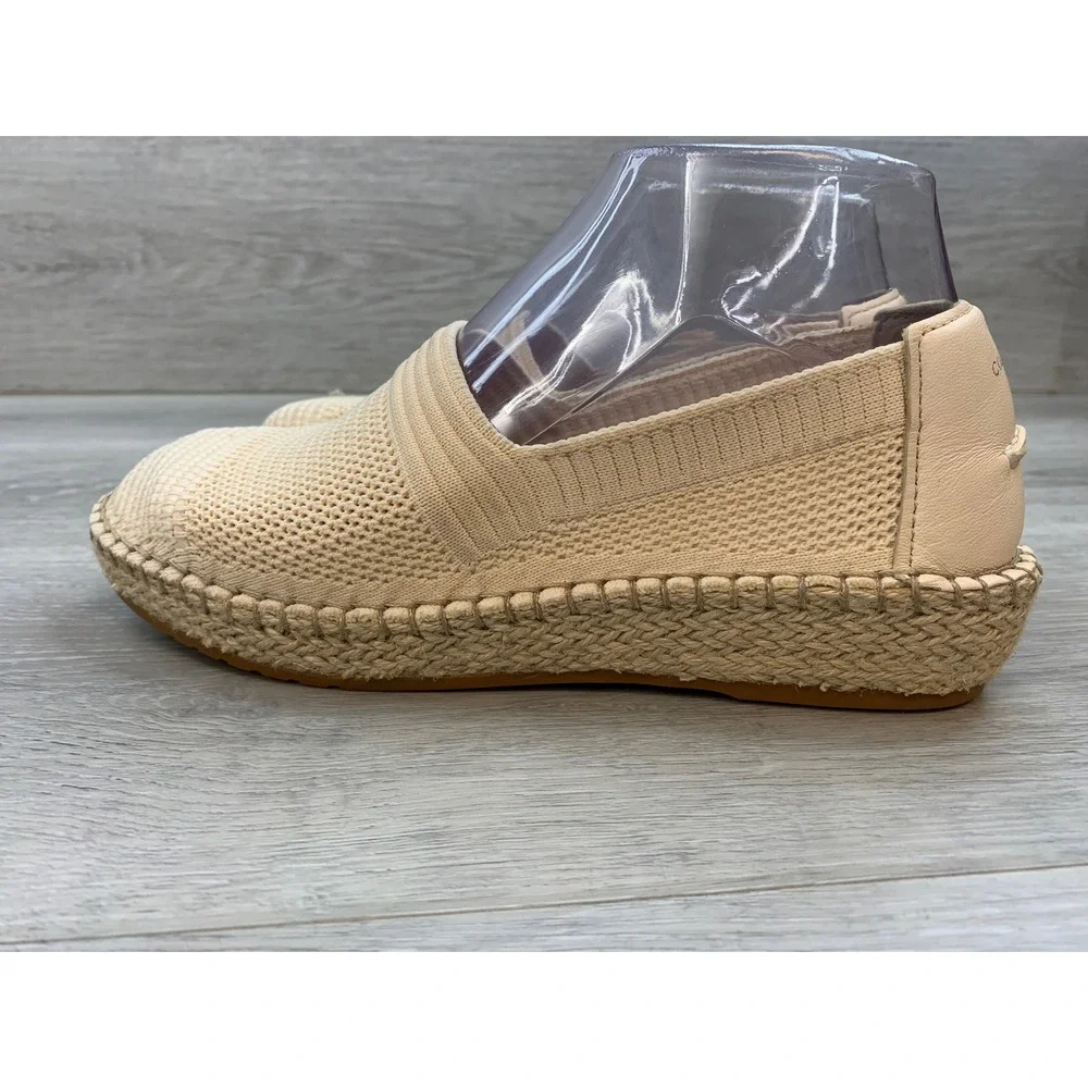 Cole Haan Women's Cloudfeel Stitchlite Espadrille Flats Beige 6 Comfort Shoes